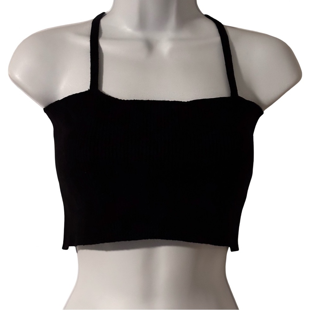 Young & Reckless Black Sleeveless Fitted Crop Top